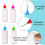 Needles-Precision Tip Applicator,Fine Tip Applicator Bottle Glue Bottle Needle-Squeeze Glue for Quilling Acrylic 2