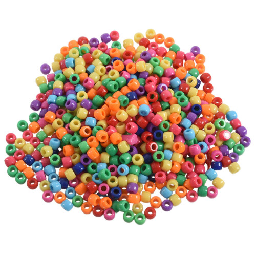 600 Pcs Mixed Plastic  Beads 9mm x 6mm(3/8" x 2/8") 1
