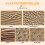 5PCS Pottery Tools Wood Hand Rollers for Clay Clay Stamp Clay Pattern Roller 3
