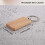 100 Blank Wooden Keychain Rectangular Engraving Key ID Can Be Engraved DIY 8