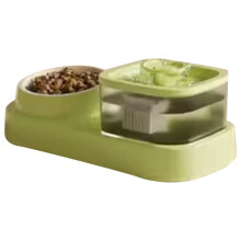 2-in-1 Pets Water Fountain Auto Filter Mute Cat Drinker Bowl Pet Feeder Recirculate Filtring Drinker for Cat Feeder B