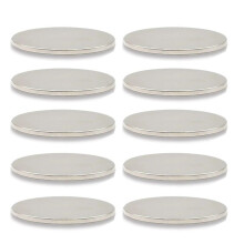 Magneti Circolari da 20x3 mm, 10 Pezzi, Ampiamente Utilizzati In Frigoriferi, Artigianato, Magazzini per Attrezzi, Pareti Fotografiche
