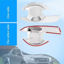 4Pcs/Set ABS Chrome Car Door Handle Bowl Cover Door Handle Bowl Trim for D-MAX 2012-2018 2015 DMAX Accessories