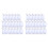 white portable plastic key fob key tag ID labels 40 pieces 1