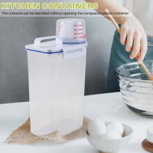 Contenitore per Cereali per Riso - Conservazione Ermetica per Alimenti Secchi Contenitore per Riso Contenitore per Riso Piccolo nel Plastica con