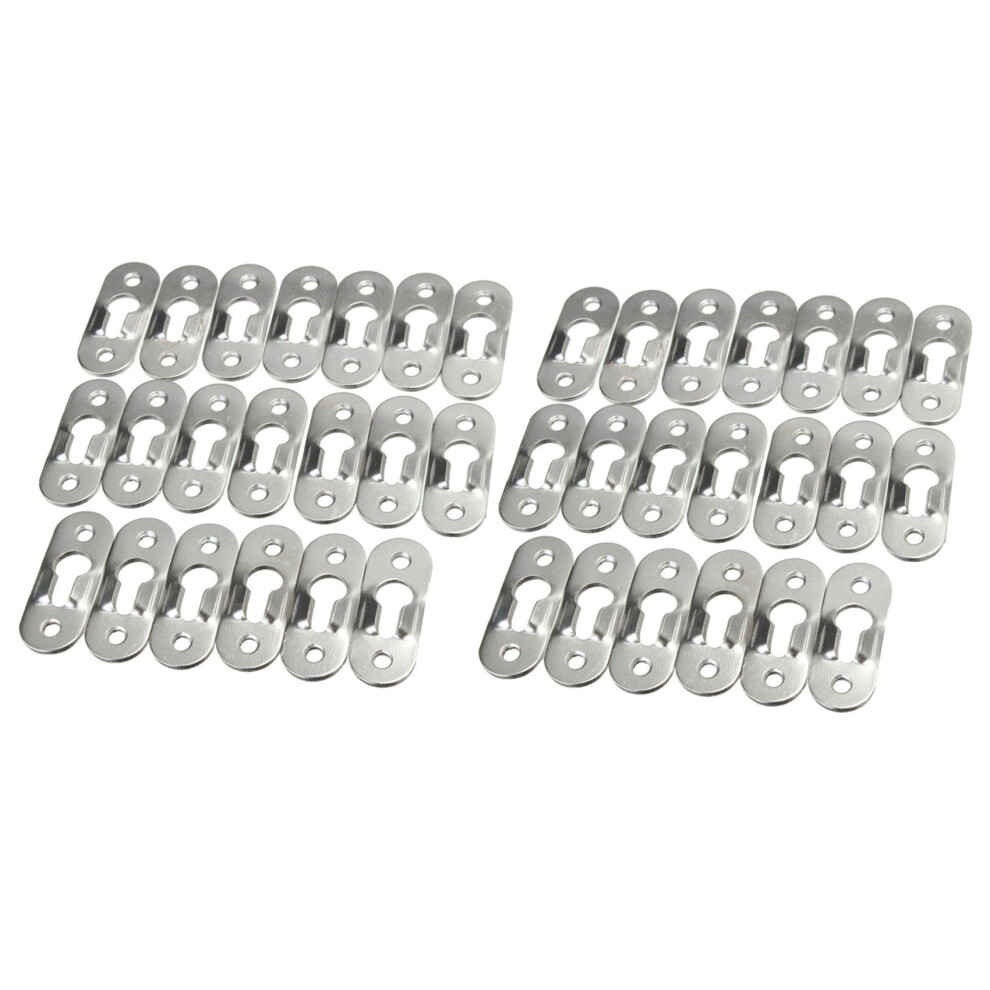 40 Pcs 44Mm Metal Keyhole Hanger Fasteners Picture Photo Painting Fasteners 4714075669388