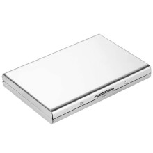Metal Card Holder Wallet,Ultra Thin Stainless Steel Metal Wallets RFID Blocking Credit Card Wallet Holder,White