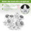 14 St Golfsko Spike Replacement Cleat Twist Screw Studs Anti Slip 2