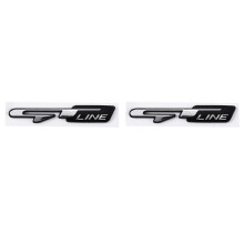 2X Cool 3D Auto Stil Aufkleber Linie Buchstaben Aufkleber Für Kofferraum Kotflügel Auto Türen Aufkleber Linie