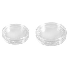 20 Pcs Small Round Transparent Plastic Coin Capsules Box, 10 Pcs 27mm & 10 Pcs 35mm