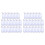 White Portable Plastic Key Fob Key Tag ID Labels 60 Pieces 1