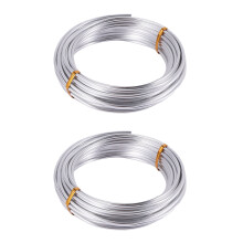 3X 3mm Aluminium Wire 10M Silver Wire for Jewellery Making Clay Modelling Bonsai and Model