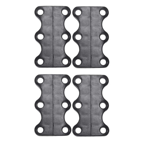 Magnetic Shoe Closure Fast Shoelace Closing 2 Pair (Black)
