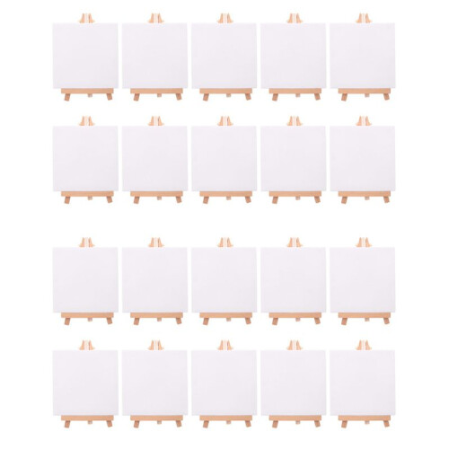 20 Set Artists  Canvas Set Painting  DIY Drawing Small Table Easel Gift