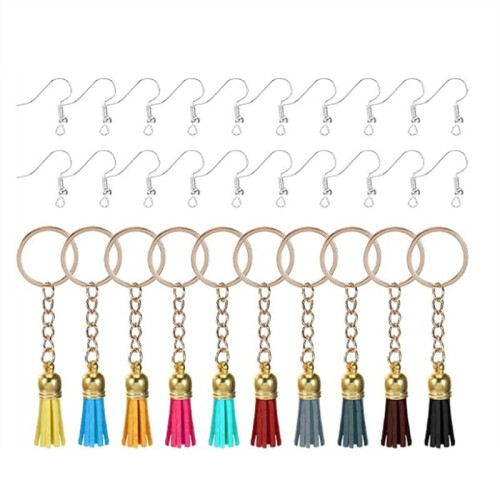 20PCS Shrink Plastic Sheets Keychains Kit, Printable Shrink Plastic Paper Sheets for Handprint Art DIY Keychains DIY
