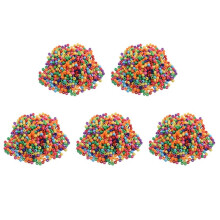 3000 St Blandade Plastponnypärlor 9 mm X 6 mm (3/8 Tum X 2/8 Tum)