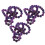 3X Sugilite Gemstone Round Beads 6mm 2