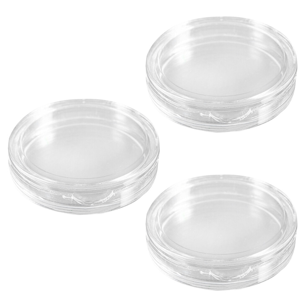 30 Pcs Small Round Transparent Plastic Coin Capsules Box 26mm