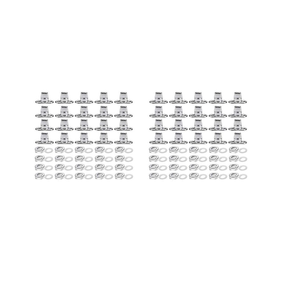 80 Sets Canvas Twist Lock Fasteners, Turn Button Fasteners, Eyelet And Stud For Canvas Marine Fastener Turn Buttons 6132286735391