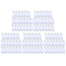 White Portable Plastic Key Fob Key Tag ID Labels 100 Pieces