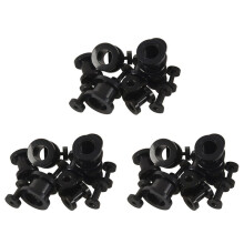 Stainless Steel Ear Tunnels Plugs Ear Stretchers Expanders 1.6-10mm Set of 48Pcs Black