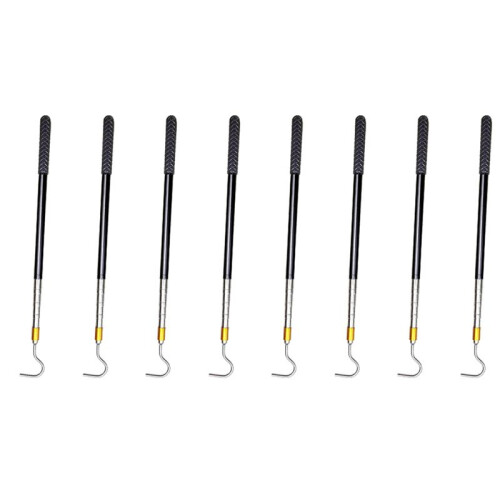 8X Pólo de Captura de Répteis com Gancho de  de 61 Polegadas, Kit de Ferramentas de Manuseio de  para Cascavéis Python Copperhead Remoção