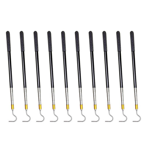10X Pólo de Captura de Répteis com Gancho de  de 61 Polegadas, Kit de Ferramentas de Manuseio de  para Cascavéis Python Copperhead Remoção