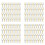 400 Piece D Hook Keychain Hardware with Jump Rings, Metal Split Key Ring Clips with Chain for  Charm Making DIY 1