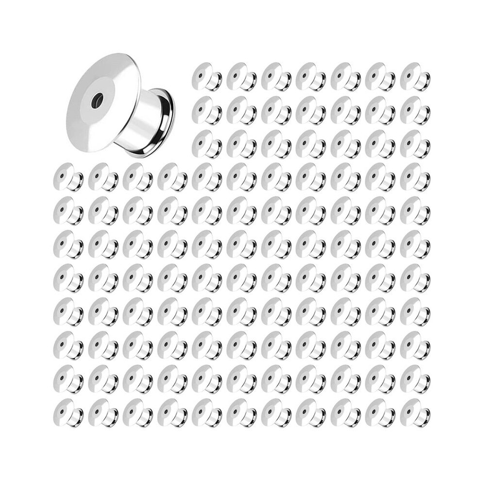 800Pcs Locking Pin Back Locking Pin Retainer Buckle, Used For Locking The Back Of Metal Pin Of Brooch Enamel Lapel Pin 6031643785850