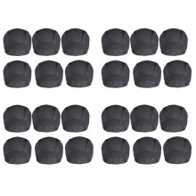 24 Pièces SéRies Casquette de Perruque pour Perruque Faisant la Perruque de Maille de DôMe ÉLastique Perruque de Dentelle Avant des Femmes Noir