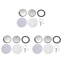 150X Breloki do Kluczy, Zestaw do Robienia Przypinek 58 mm/2,25 Cala do Maszyny do Robienia Guzików, Zestawy Przypinek z Metalowymi Guzikami