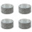 4 Pezzi 28mm Strass Lady Bracciale Argento 1