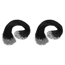 200 Piezas de Cordón de Collar con Cierres, Cordones de Collar para Colgantes, Cadenas de Collar una Granel de 18 Pulgadas para Suministros de