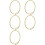 5X Retro  Vintage Fickurskedja Guld 1