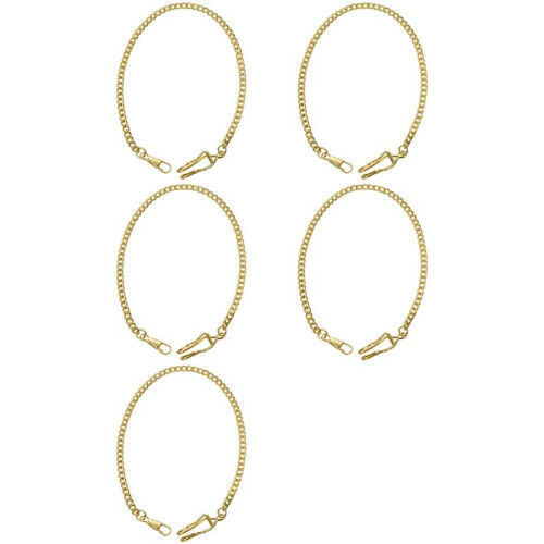 5X Retro  Vintage Fickurskedja Guld