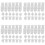 20 Strips 120 Pots Empty Paint Strips Paint Cup Pots, 10Ml/0.35Oz  Paint Pot Strips Clear Plastic Storage Containers 1