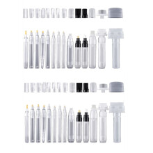 Set of 28 Fillable Blank Paint Touch Pen Markers Refillable Paint Pen Clear Empty Markers Empty Paint Tube