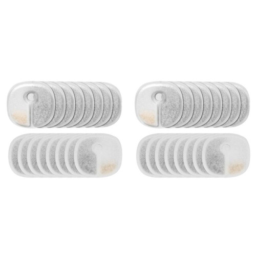 Kattvattenfontänfilter för CHEERBLE Automatiska Bytesfilter för Husdjursfontäner 32 St