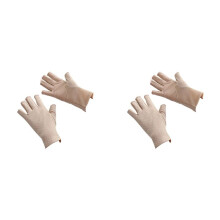 4X Fingerlose Handschuhe, Rutschfest, UV-Schutz, Autofahrerhandschuhe, Sommer-Outdoor-Handschuhe für Damen und Mädchen, Khaki