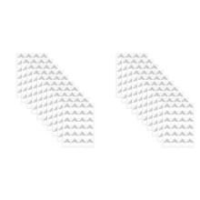 480 Pieces Photo Corners for Scrapbooking, Gold Photo Corner Stickers, Self-Adhesive Photo Mounting Corners,Silver