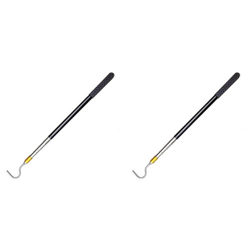2X Pólo de Captura de Répteis com Gancho de  de 61 Polegadas, Kit de Ferramentas de Manuseio de  para Cascavéis Python Copperhead Remoção