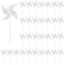 100 Piezas de Molinetes de Papel para Niños DIY, Molinetes de Papel en , Molinos de Viento de Plástico en , Molinetes Pequeños para