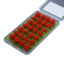 28 StüCk Modell Szene GeläNde Produktions Simulation Blumen Haufen Wild Blume DIY Miniatur Garten Dekor Modell Landschaft C.