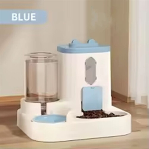 Distributore di Cibo per Gatti, Acqua e Cibo, Completamente Automatico, Integrato, Distributore di Cibo e Acqua per Gatti, Grazioso Distributore di 1
