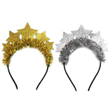 2 Unidades de Brilho Estrelas Tiaras Enfeites de Natal e Enfeites de Cabelo AcessóRios de Festa de Ano Novo Criativos Suprimentos para Festas