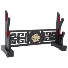 Gevoerde Zwaardstandaard Display Fluweel Bescherm Zwaardrek voor Katana Genji Japanse Tempeliers Zwaardstandaard -Draak