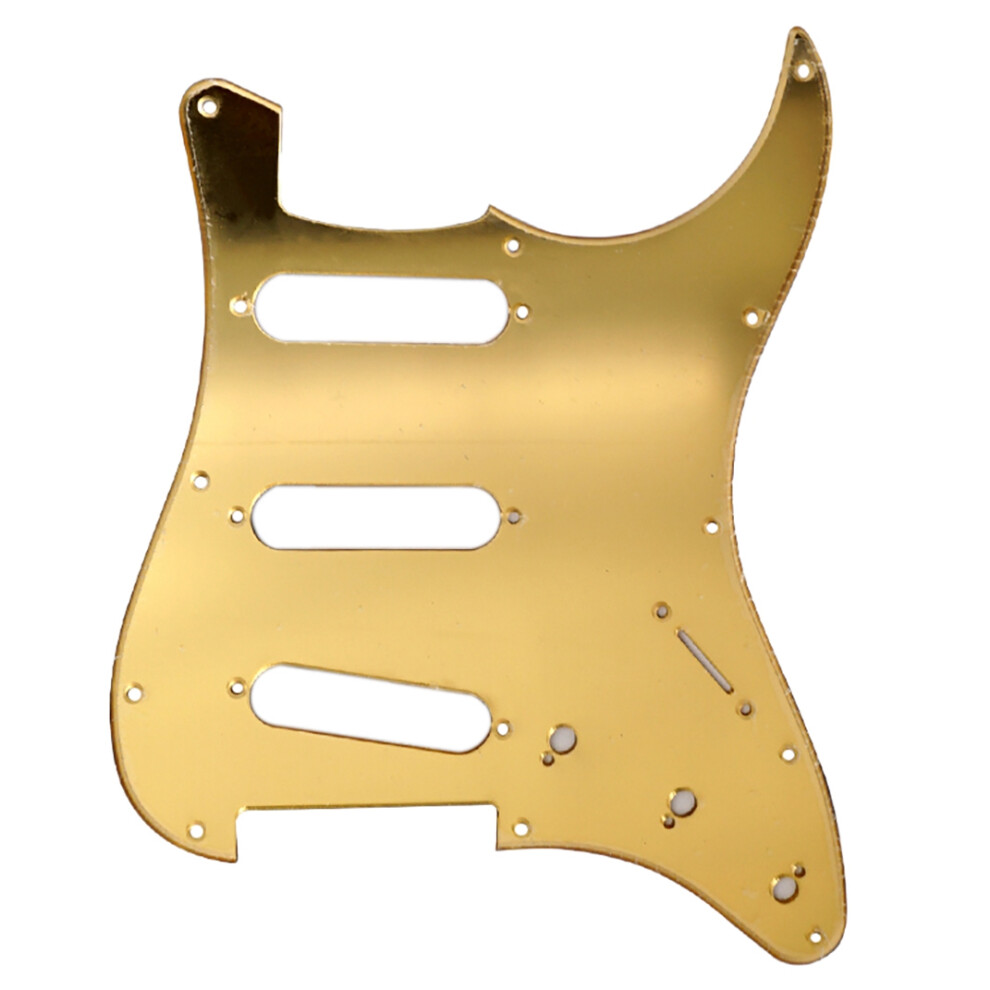 Mirror Guitar Pickguard 11 Holes St Sss Guitar Scratch Plate With 11Pcs Pickguard Screws For Fd St Guitar Accessories B 4713492402714