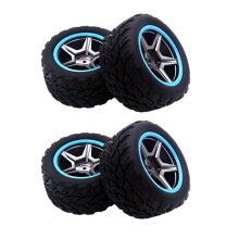 4Pcs 103Mm Tire Wheel Reifen für 104009 104016 104018 104019 12402-A 12409 RC Auto Ersatzteile