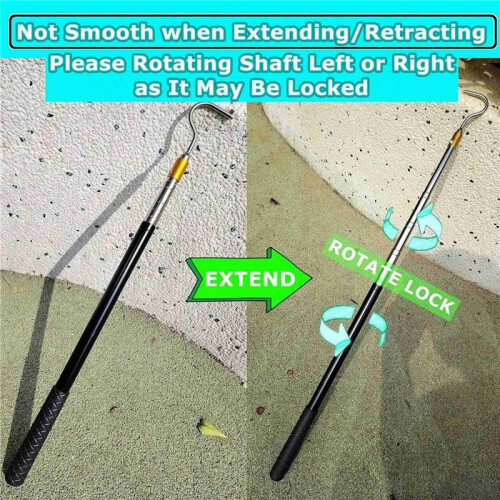 3pcs 61inch Snake Hook Reptile Catcher Stick Pole, for Rattlesnakes Python Copperhead Removal Catching 2