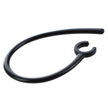 6 Pcs Handfree 5.5mm Hole Black Plastic Earhook for Earphone